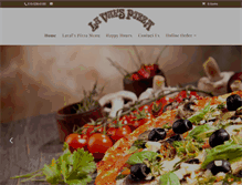 Tablet Screenshot of pizzalavals.com